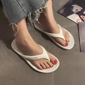 [피커]레터링 커플슬리퍼 타비쪼리 플샛 바캉스 슈즈