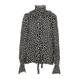 폴카 도트 러플 칼라 블라우스 CH26SHT70300 915