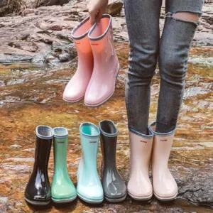 [피커]여름 레인부츠 여성 데일리 장마철 어글리 부츠