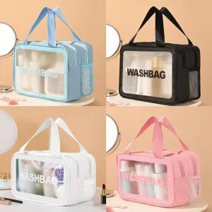 방수워시백파우치 이중 여행용 수납 화장품 수영 세면메쉬파 메쉬소재 블랙파 수납파 화장품파 용파 메이크