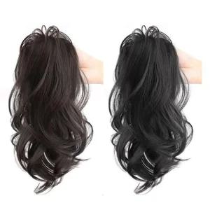 [룽스]헤어피스 높은 포니테일 컬링 집게 가발