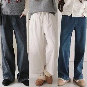 [H스타일][균일가+무료배송]C_S348 겨울 밴딩팬츠 슬랙스 청바지 기모 패딩 울 6종택1