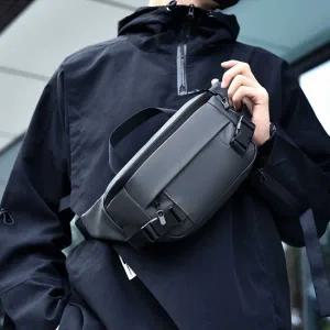 남자 공항 패션 보조 메신저 크로스 슬링 백 가방