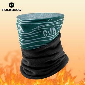 ROCKBROS 겨울 따뜻한 양털 Balaclava 사이클링 헤드 기어 턱받이 스노우 보드 하이킹 목 스카프 야외 방풍 두꺼운 마스크