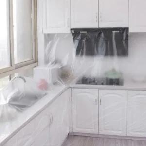 대형 가구 먼지 커버 이사 비닐 덮개 오염방지 3M인테리어공사 바닥 롤비닐 PE 차량