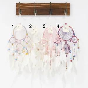 4종 중형 파스텔 드림케처벽걸이장식품 캐쳐 에스닉쳐 감성쳐 소품 인테리어 홈데코 방문 천정모빌 집꾸미