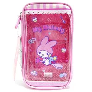 마이멜로디 투명 빅파우치(252649)팬시필통 문구용치 시치 필기구치 화장품치 화장품 휴대용치 산리오치 구