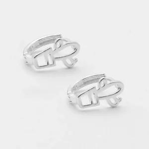 92.5 실버 선인장 원터치 순은 귀걸이-silver7132