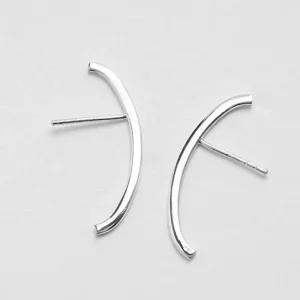 92.5 실버 데일리 심플 순은 귀걸이-silver7113