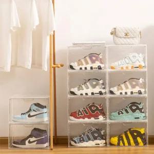 투명 신발정리함 공간 절약형 보관함 블랙법 수납 튼튼 원룸 오피스텔 솔로 리뷰 가격