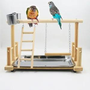 앵무새 놀이터 장난감 그네 사다리 새장 용품 횟대장 새집 조류 조류용 발톱갈이 스탠드 새놀이터