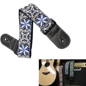 자카드 기타스트랩 B블루 악세사리 멜방기타멜 기타끈 액세 소품 줄소품 용스 어깨끈 스트랩 기타