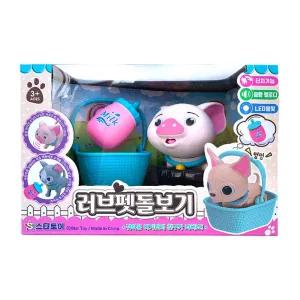 스타토이 러브펫돌보기 꿀뚱이인형동물 작동완구 장난감