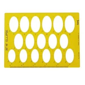 산키스 템플레이트 타원 NO612 대형플릿 코링플릿 미술입시 각도자 제도용자 화방용품 사무 보조 디자인 제