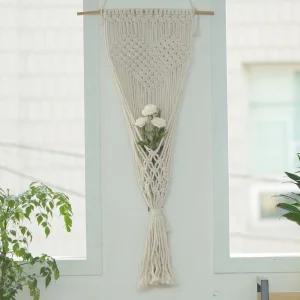 러블리 마크라메 행잉플랜트 벽장식 화분걸이 월품 뜨개품 카페품 소품 홈데코 가리개 걸이품 장식품