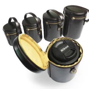 카메라렌즈 케이스 보관통 휴대용 수납 가죽 특대형용 특대형 보관