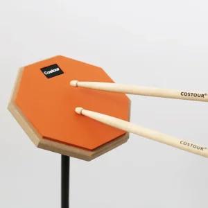 연습용 드럼패드 풀세트(오렌지) 악기 훈련 용드럼 트레이닝 훈련용