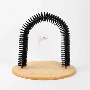 펫 아치형 셀프 고양이 브러 쉬 그루밍 시 빗러쉬 러쉬 장난감