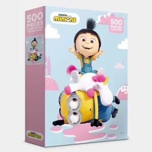 퍼즐 라이프 500P 미니언즈 즈와 아그네스 AL5314만화 직소 취미 작품 그림 조각 집콕 연말선물 미니언 캐