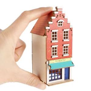 미니 카페드 유럽 비엔토목재모형 조립키트 완구 방학숙제