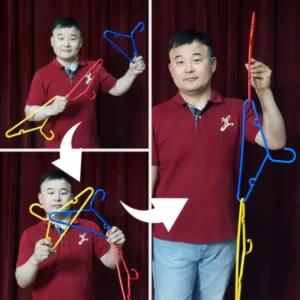 (국내생산) JL매직 연결되는 마법 옷걸이 미라클 링커 주용링킹행거마술장난감 세트 어린이 초등학생 학예