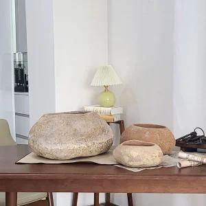 테라원 빈티지 아쿠아 토분 MT041 스톤팟화분 스톤 인테리어 거실 개업축하 식물키우기 홈가드닝 가정용 매