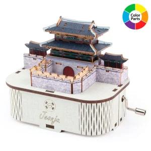 영공방 오르골만들기 DIY 수동 전주 풍남문 (YM86248)소품 만들기 조립완구 키트 미술시간 어린이만들기재