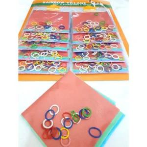 랩핑 고무줄세트(1판-10개)반려견머리끈 헤어악세사리 강아지패션용품 스타일링 묶기 강아지끈 반려