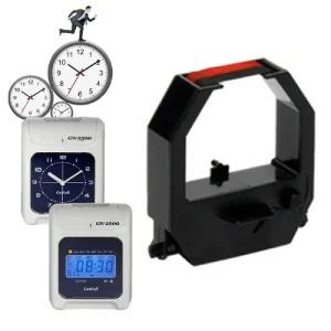 GAWALL 흑적색 양면카트리지 2500 2600용근태카드잉크 출퇴근기록 출근부 타임 출근 체크 출석 출퇴근