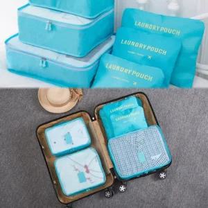 캐리어 수납백 파우치 6종세트 여행 옷 보관 정리 용품 치세트 가방 소품 여행치