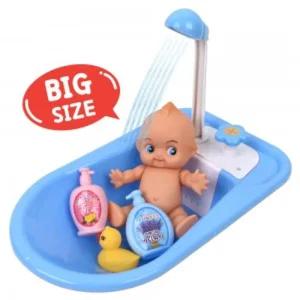 물이 나오는 샤워기 욕조 목욕 놀이 파랑 빅사이즈장난감 아기인형 바스