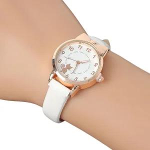 커플 가죽 손목시계 (2p 화이트) DK97캐주얼 패션 여성용 쥬얼리 여자 심플한 아날로그