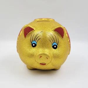 중형 황금 복돼지 저금통탁상 개업선물 집들이 행운 특별한 식선물 저축 동전 인테리어 소품 새해