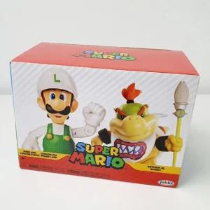 밤나무 슈퍼마리오 4인치 피규어 파이어 루이지 쿠파 2팩어인형 미니어처 장식어 캐릭터장난감 캐릭터어 어