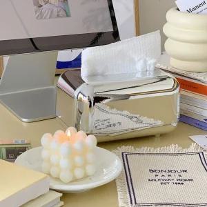 실버 휴지케이스 크롬 각티슈 냅킨 화장지 곽케이스 걸이 사각 박스 휴지 각커버 집들이선물 보관함 센스있