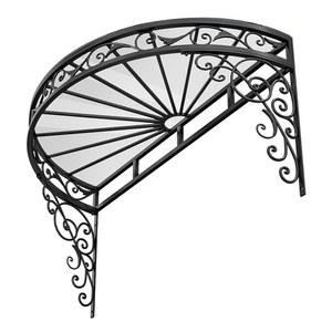 유럽식 인테리어 현관 캐노피 디자인 도어 맞춤 고정형 물받이 고정 천막 고정용 합금