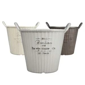 피클레온 바스킷스타일 원통 화분 (대) 38x34cm플라워 꽃집 분배 인테리어 정원 원예 베란다 디자인 심플한