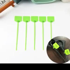 메모가능 케이블타이 소 연두 고정 100p 네임텍 오각전선정리 종류 호스묶기 묶기 네임