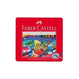 파버카스텔 수채 색연필 틴 24화이캐 전문가 선물용 연필 케이스 화이 파이카