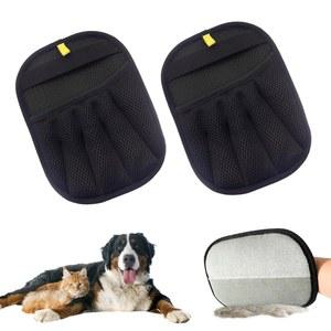 반려동물 털 제거 장갑, 털을 위한 2개의 새로운 업그레이드 효율적인 그루밍 소파 카시트를 재사용 가능한 개 고양이 도구