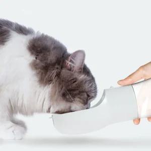 물병 블루 애완동물자동 반자동 강아지 애견 산책 용품 휴대용 물통 급수기