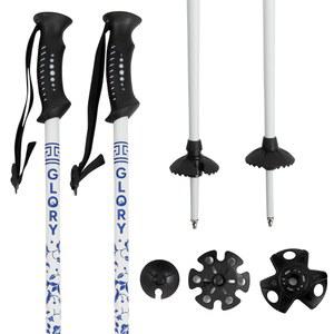 스키 폴 바이 글로리 - 초내구성 다운힐 6 시리즈 알루미늄 샤프트 폴스 남녀용 올 마운틴용 스노우 장비, 프리 스타일