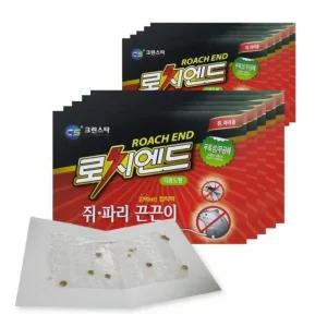 국산 파리 끈끈이 쥐 트랩 제거 퇴치 2매입 x 5개 터널 본드 잡이 쥐덫