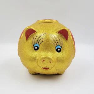 개업선물 중형 황금 복돼지 저금통식 들어오는 집들이 행운 특별한