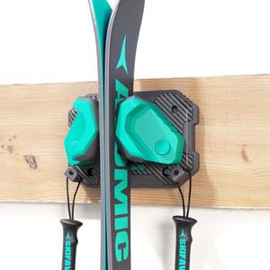 모든 스키/보드에 맞는 차고 벽용 스키 및 스노보드 벽걸이, 벽걸이 홀더 손상 없는 보관 선반, 정리 공간 절약 겨울 장비 정리함, , 1팩