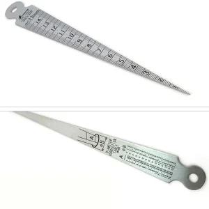 목수 목공 파이프 내경 깊이 틈새 측정 테이퍼게이지각도자 용자 제도 공구 철자 목공구 수평 재단 컷팅 용