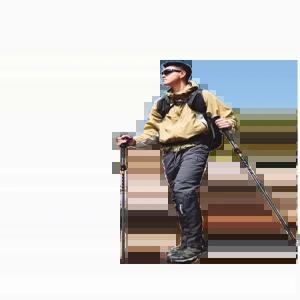 초경량 카본 트레킹 휴대용 189g 5단 접이식