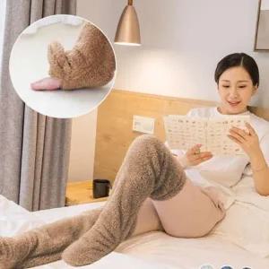 임산부무릎보호대 뽀글이 성인임산부 따수미 보온무릎수면양말 205010