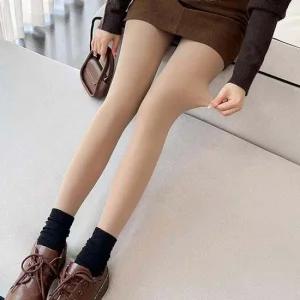 여성 융털 기모 압박 팬티 스타킹 보온 타이즈