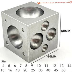 다핑 블록 세트 보석 세공용 금속 성형 도구 (도밍 펀치 포함) 제작 동전 공예 및 스탬핑용 스텀프